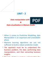 Unit - 2: Data Manipulation With R & Data Visualization in Watson Studio