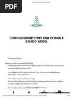 A Camada Model Do Django (Python)