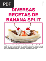 Diversas Recetas de Banana Split