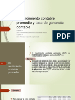 El Rendimiento Contable Promedio y Tasa de Ganancia