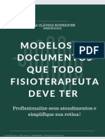 Ebook Modelos de Docs Que Todo Fisioterapeuta Deve Ter