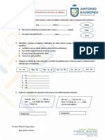 5.-Actividad Determinante Artículo y El Adjetivo