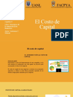 Capítulo 9 EL COSTO DE CAPITAL El Costo de Capital UAFC