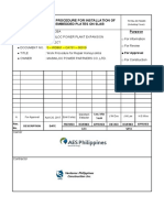 Work Procedure For Embedded Plate Installation