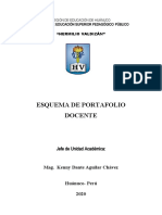 Esquema de Portafolio Docente 2021 - HV