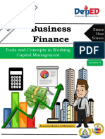 Business Finance: Tools and Concepts in Working Capital Management