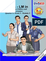 Philippine Politics and Governance Quarter 1: Week 5 - Module 5