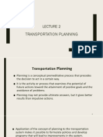 Lecture - Transportation Planning