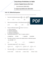 MCQ Unit 1 Mathematics Ii