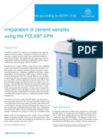 Preparation of Cement Samples Using The POLAB APM: Verification of Suitability According To ASTM C114