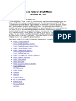 Oracle Hardware ECCN Matrix