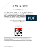 It's A Zoo in There!: An Adventure For 2nd To 4th Level Characters in Waterdeep or Any Urban Setting