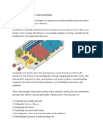 Warehouse Layout and Planning