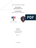 Jhfdsxavier University Ateneo de Cagayan: Salivary Digestion (Laboratory Report No. 11)