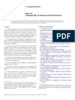 Hot Tin and Hot Tin/Lead Dip On Ferrous and Non-Ferrous Metals