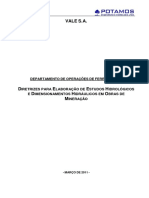 Diretrizes para Elaboração de Estudos Hidrológicos e Dimensionamentos Hidráulicos em Obras de Mineração