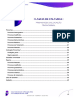 Classes DE Palavras:: Pronomes E Colocação Pronominal