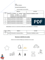 Guía 1 1°B Lenguaje Marzo