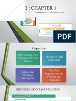 Week 2: Chapter 1: Interpersonal Communication