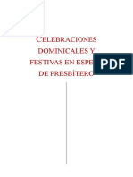 Celebraciones Dominicales y Festivas en Espera de Presbítero