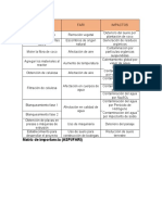 Matriz de Importancia ASPI FARI