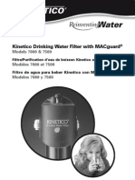 (Kinetico) 7000 7500DrinkingWaterFilterownersmanual