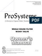 Aquion Prosystems Whole House Water Filter Manual