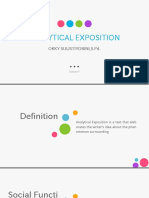 Analytical Exposition