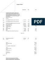 Analysis of Rates: Mat. Id Descreption Quantity Unit Rate Total