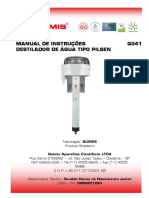 Manual de Instruções Q341 Destilador de Água Tipo Pilsen