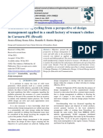 Guidelines For Upcycling From A Perspective of Design Management Applied in A Small Factory of Women's Clothes in Caruaru-PE (Brazil)