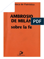 Ambrosio de Milan - Sobre La Fe