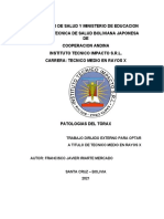 Trabajo Dirigido Patologias de Torax Alumno Francisco Javier Iriarte