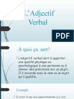 L'Adjectif Verbal