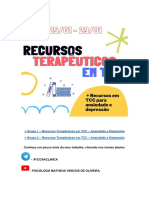 Semana de Recursos Terapeuticos - Resumo