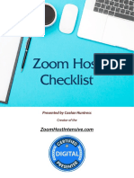 Zoom Host Checklist