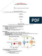 Pain Perception and Management