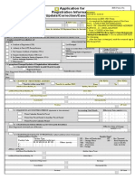 BIR 1905 Form (Update or Transfer of RDO)