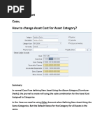 SLA-Asset Cost Account