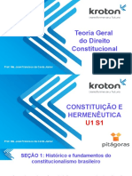 E 1 - AULA 01 - Histórico e Fundamentos Do Constitucionalismo Brasileiro