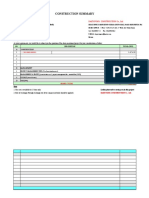 Construction Summary: PROJECT: CONSTRUCTION (Second Factory Block) Location