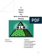 A Project On Multi Level Marketing (Amway)