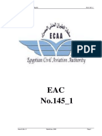 EAC No.145 - 1: Ministry of Civil Aviation Egyptian Civil Aviation Authority EAC 145 - 1