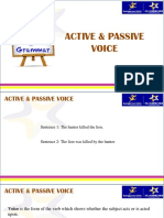 Active & Passive Voice