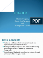 Flexible Budgets, Direct-Cost Variances, and Management Control