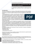 10 Fórmulas Lácteas para Sustitución de Lactancia Materna