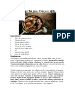 Recetas para COEJO Y COSTILLA