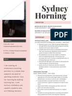 Sydney Horning Resume 2021