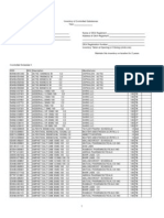 Control Inventory Log