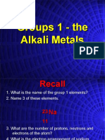 Groups 1 - The Alkali Metals